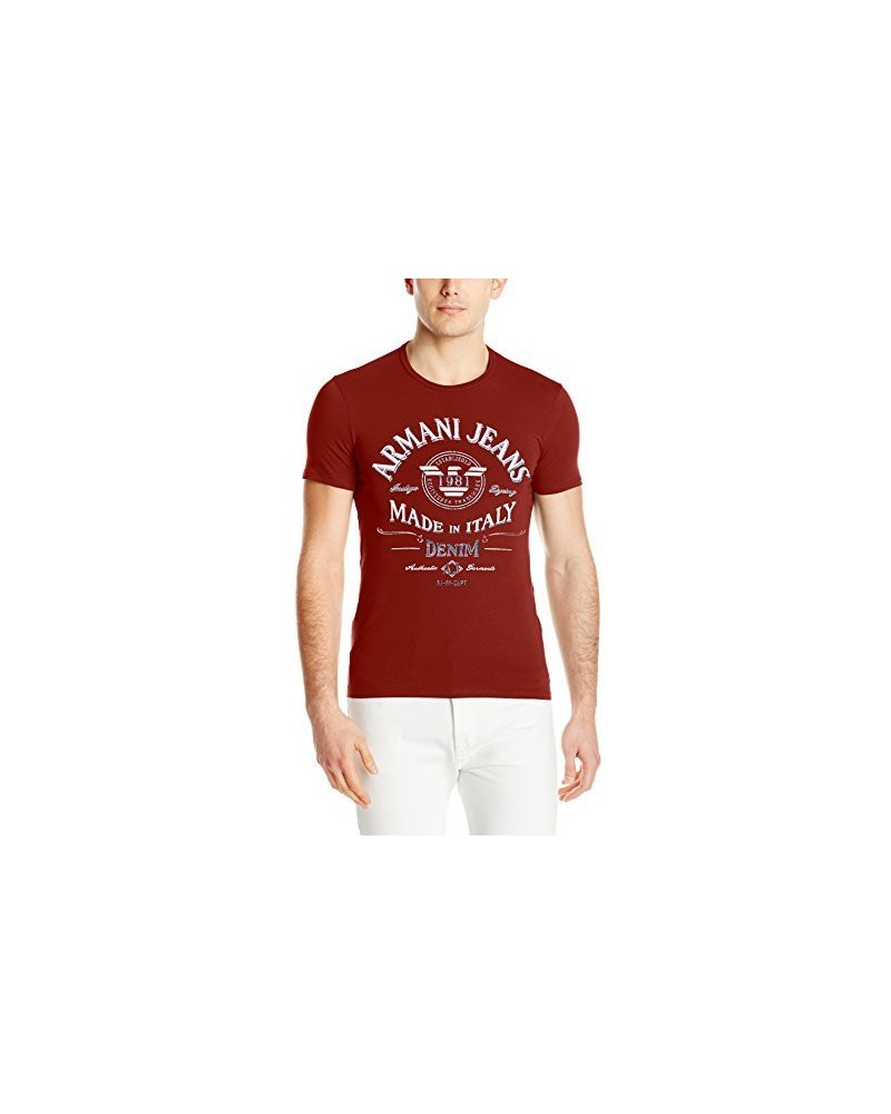 Armani Jeans Hommes  T-Shirt col Rond Extra Slim Fit Foil Print