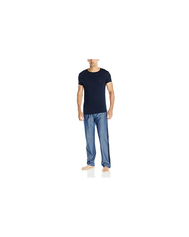 Emporio Armani Hommes Chambray and Viscose Pyjama Set