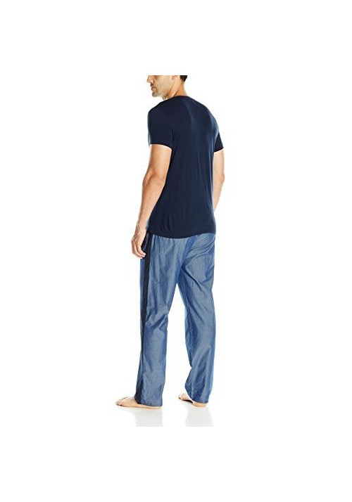 Emporio Armani Hommes Chambray and Viscose Pyjama Set