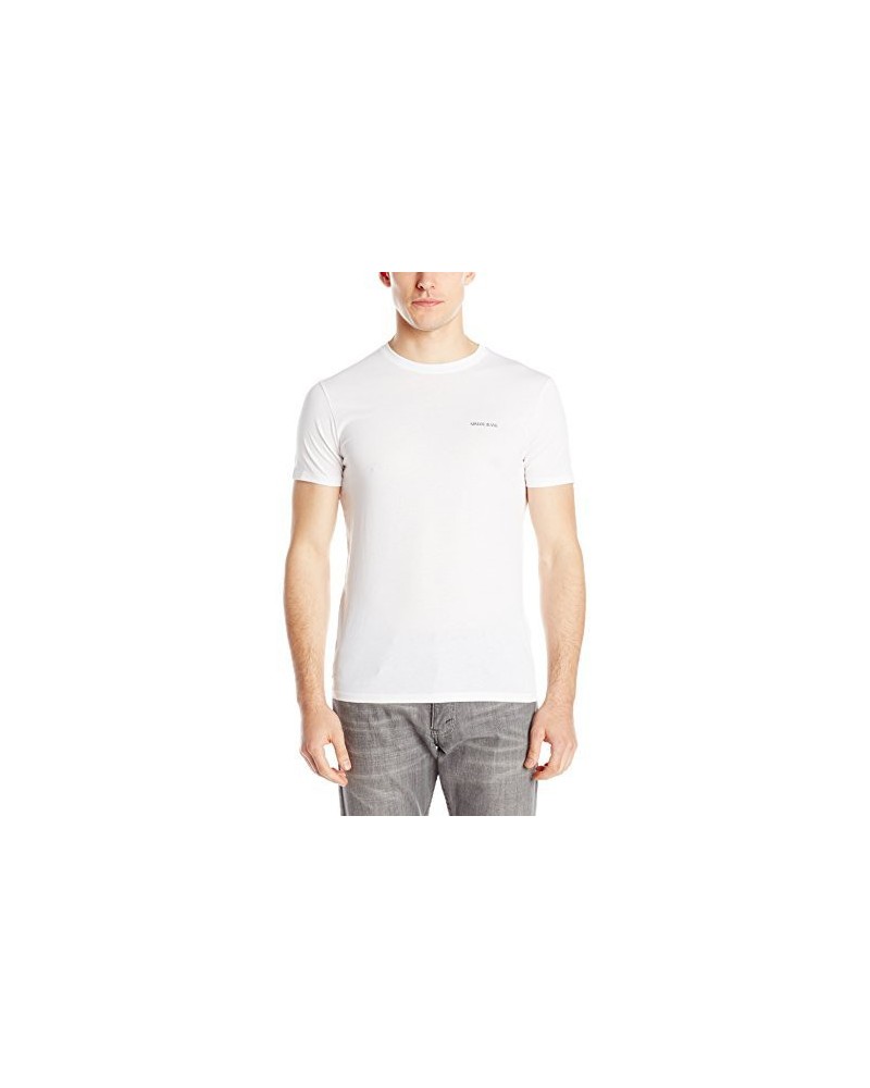 Armani Jeans Hommes Regular Fit T-Shirt Col Rond, White