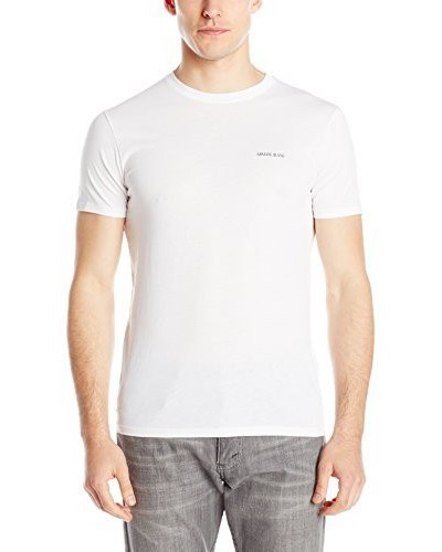 Armani Jeans Hommes Regular Fit T-Shirt Col Rond, White