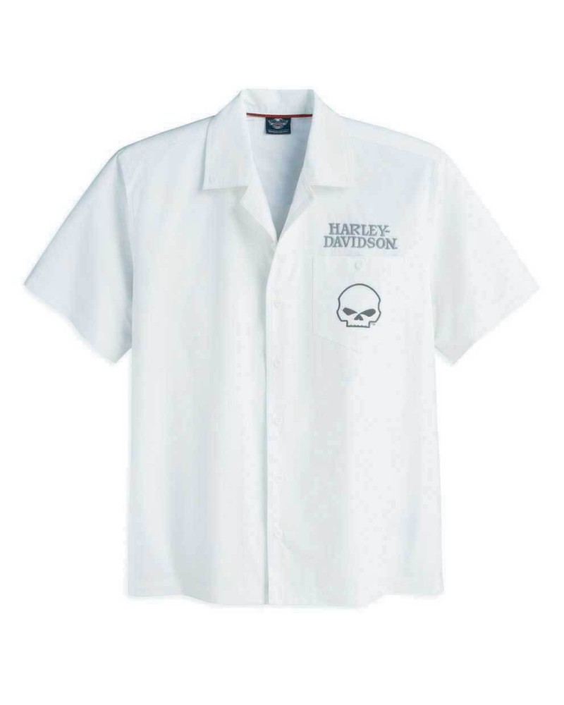 Harley Davidson Homme Performance Skull Garage  Chemise Manches courtes 99069-12VM