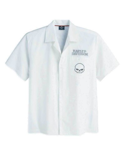 Harley Davidson Homme Performance Skull Garage  Chemise Manches courtes 99069-12VM