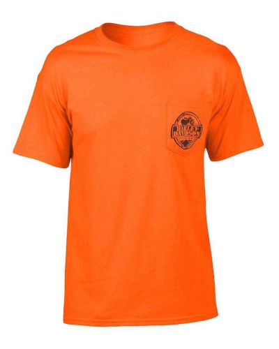 Harley Davidson Homme Manches Courtes Stamp  T-Shirt, Sablegerine Orange