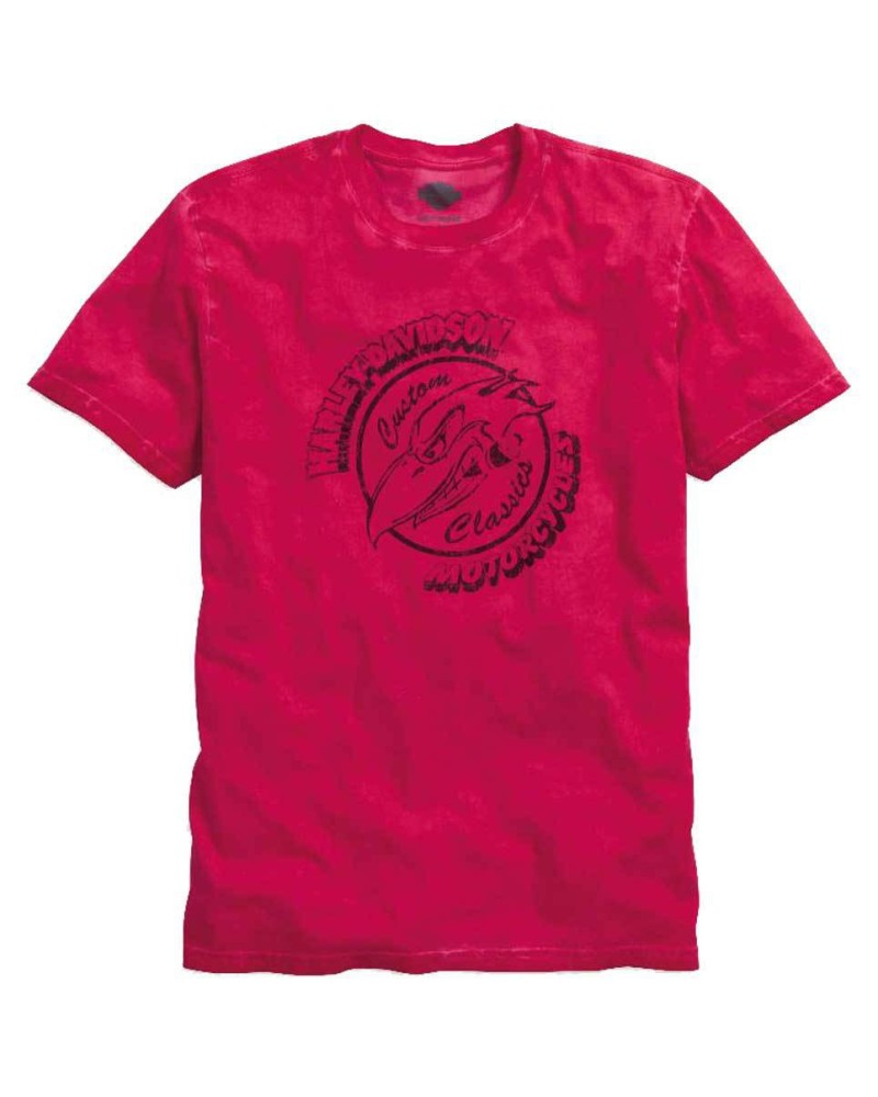 Harley Davidson Homme Custom Classic T-Shirt Manches Courtes, Chili Pepper