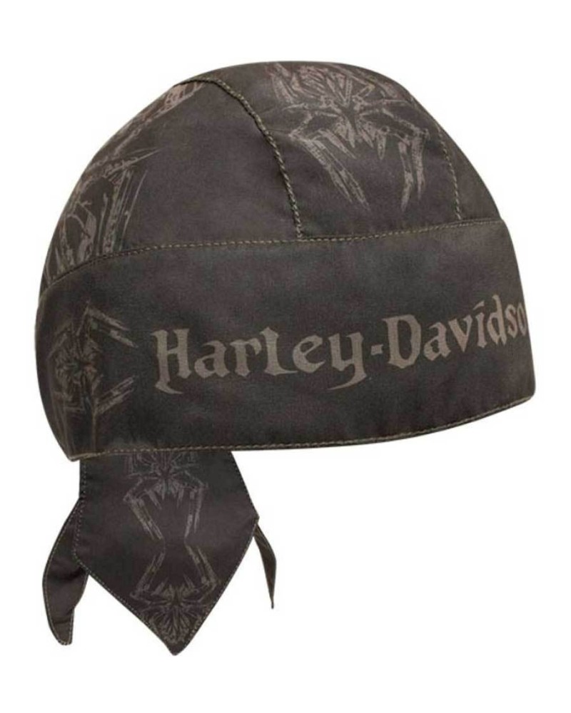 Harley Davidson Homme Moisture Wicking bandana Spider Design Noir HW13630