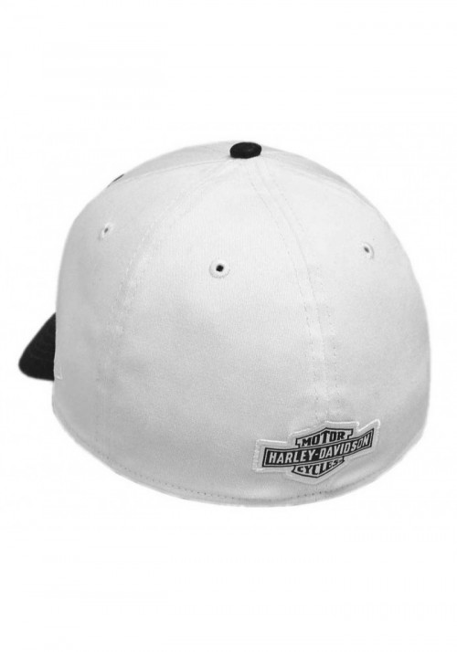 Casquette Harley Davidson Homme Embroidered Eagle 39THIRTY Baseball Cap  White 99427-18VM