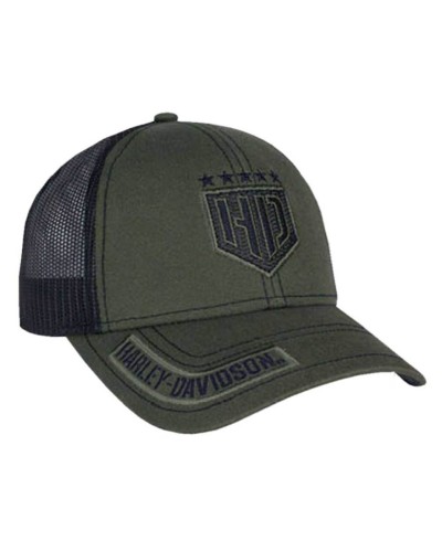 Casquette Harley Davidson Homme H-D Badge Colorblocked Trucker Baseball Cap BCC34394