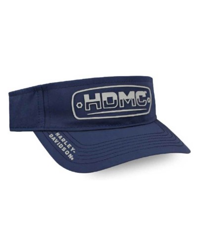 Casquette Harley Davidson Homme Silicone Lineation Plastic Snap Visor - Navy Blue VIS34031