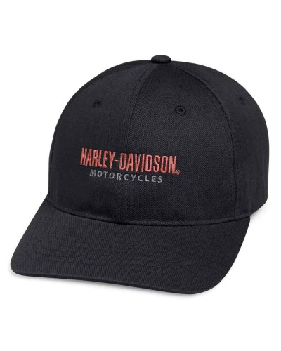 Casquette Harley Davidson Homme Traditional Embroidered Baseball Cap Black 99426-18VM