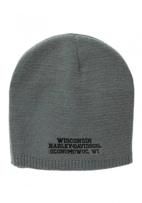 Casquette Harley Davidson Embroidered Elongated Bar & Shield Knit Beanie  KNCUS022480