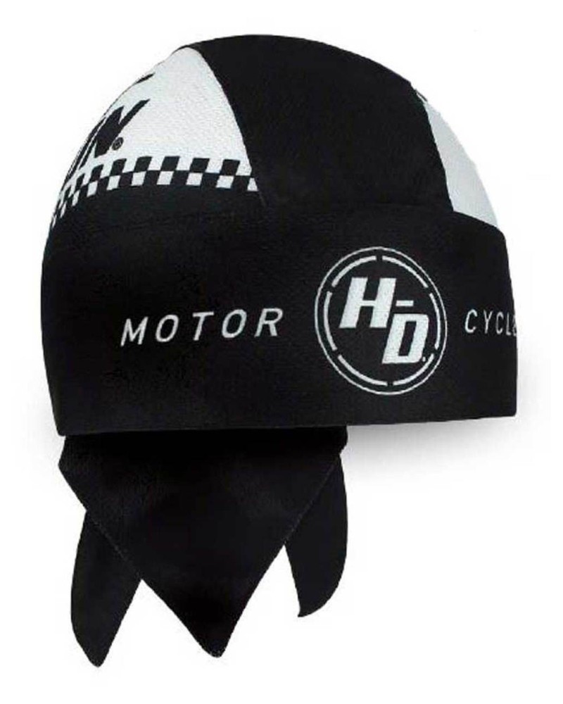 Casquette Harley Davidson Homme Ignition Checkered Flag Perforated Headwrap  Black HW33488