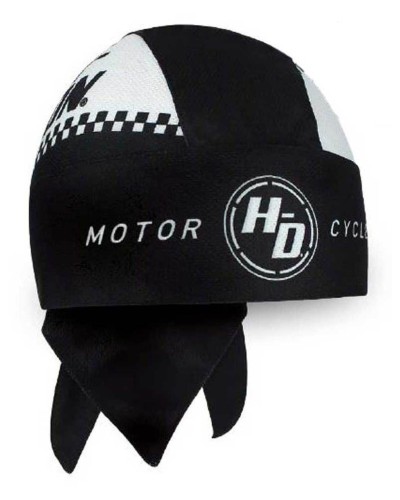 Casquette Harley Davidson Homme Ignition Checkered Flag Perforated Headwrap  Black HW33488