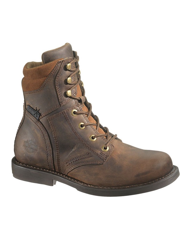 Botte Moto Harley Davidson Darnel pour Homme D94285 Cuir Marron