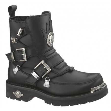 Bottes Harley Davidson Distortion en Cuir Noir (Ref : D94167) Botte Moto Homme