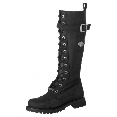 Bottes Harley Davidson Savannah en cuir noir (Ref : D81489)  Femmes