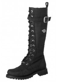 Bottes Harley Davidson Savannah en cuir noir (Ref : D81489)  Femmes