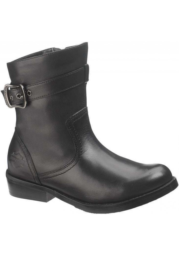 Botte Harley Davidson Valeria en cuir noir D85274 Femmes