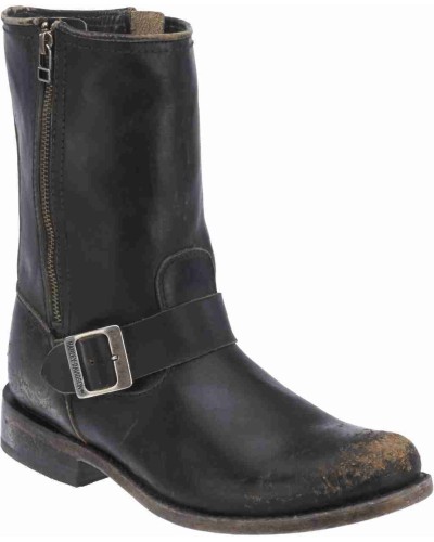 Bottes Harley Davidson Abordale Black Label en Cuir Noir (Ref : D99904) Botte Moto Homme