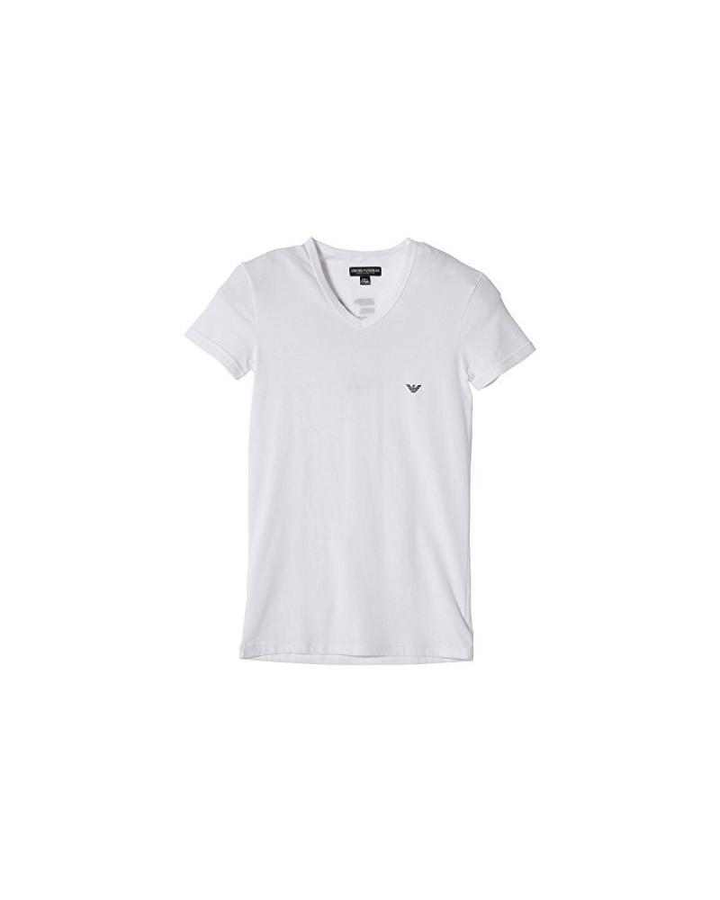 Emporio Armani Hommes Eagle T-Shirt col en V