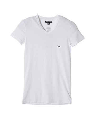 Emporio Armani Hommes Eagle T-Shirt col en V