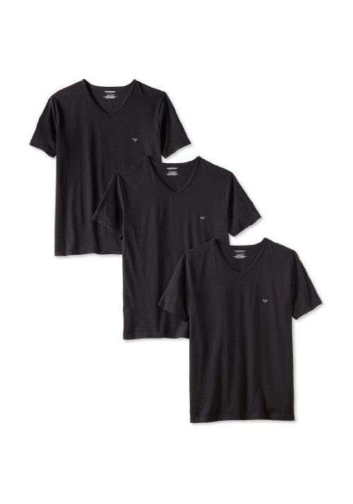 Emporio Armani Hommes Lot de 3 T-Shirt col V Regular Fit