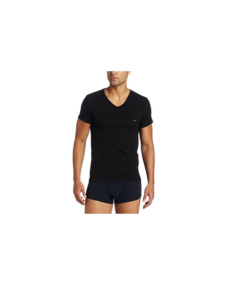 Emporio Armani Hommes T-Shirt col V Coton Stretch