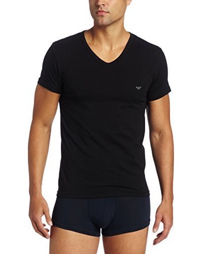 Emporio Armani Hommes T-Shirt col V Coton Stretch
