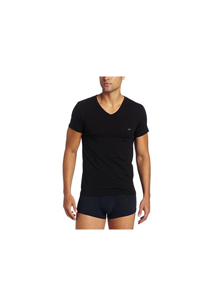 Emporio Armani Hommes T-Shirt col V Coton Stretch