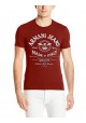 Armani Jeans Hommes T-Shirt col Rond Extra Slim Fit Foil Print