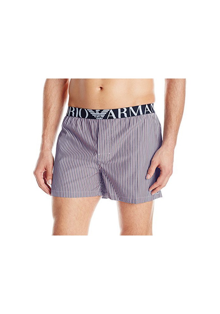 Emporio Armani Hommes Boxer Yarn Dye Woven