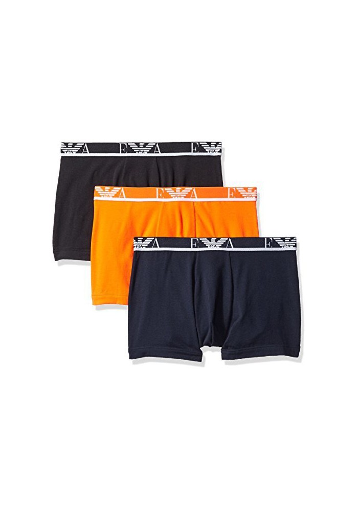 Emporio Armani Hommes Lot de 3 Boxer Eva Coton Stretch