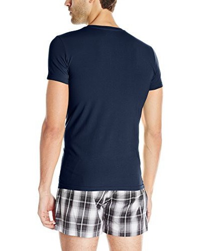 Emporio Armani Hommes  T-Shirt col en V Stretch Coton Eagle Logo