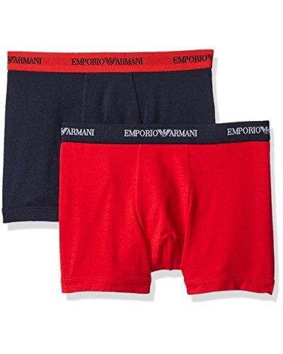 Emporio Armani Hommes Lot de 2 Boxer en Coton Stretch