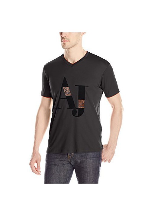 Armani Jeans Hommes Logo T-Shirt col en V
