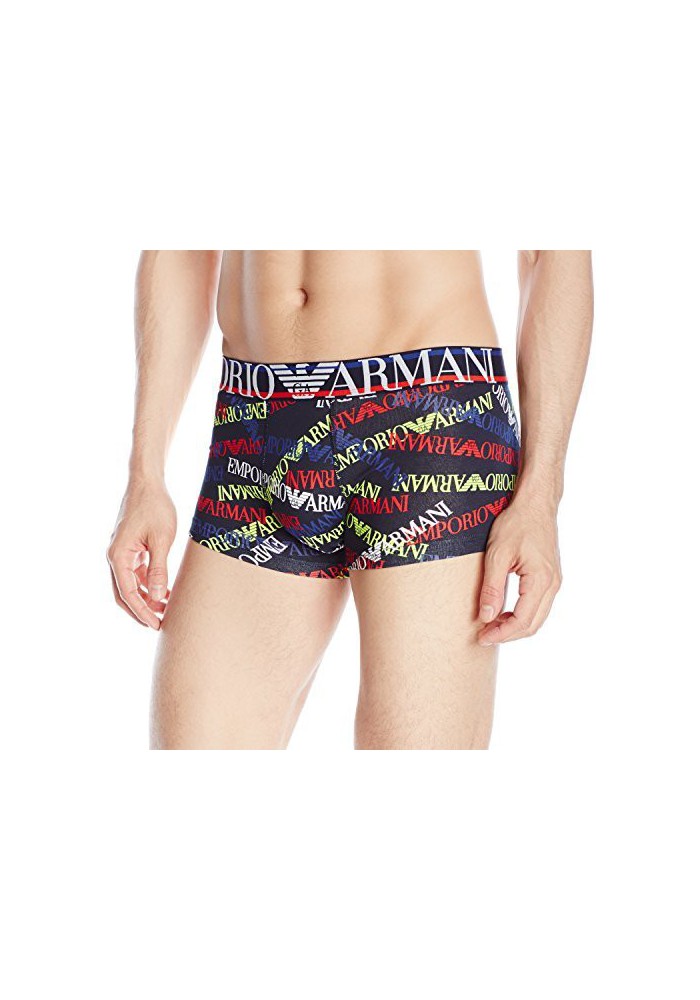 Emporio Armani Hommes Logo Mania Coton Stretch Boxer