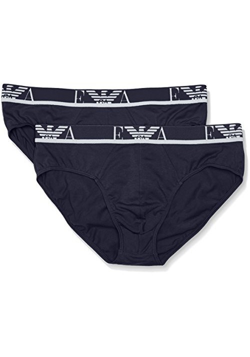 Emporio Armani Hommes Lot de 2 Eva Coton Stretch Slip