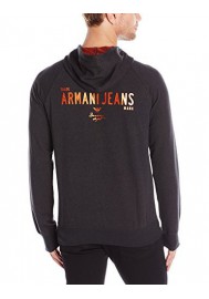 Armani Jeans Hommes Regular Fit Contrast Zip Up Sweat à capuche