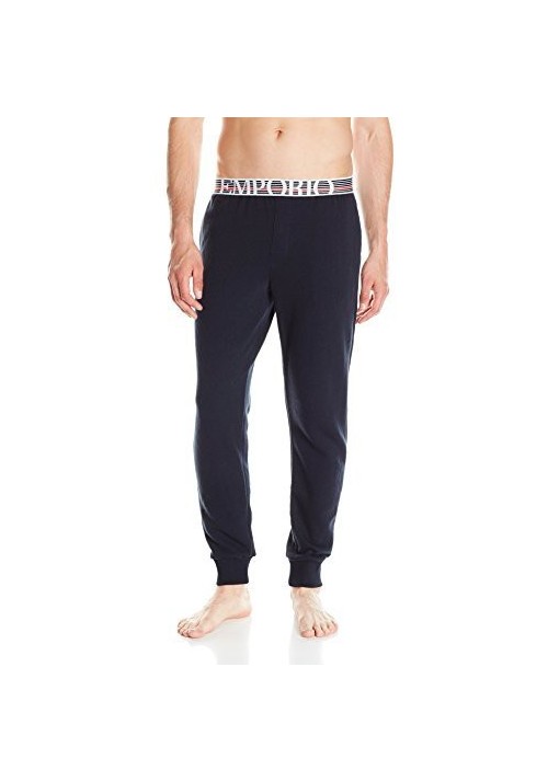 Emporio Armani Hommes Retro Eagle French Terry Banded Lounge Pantalon