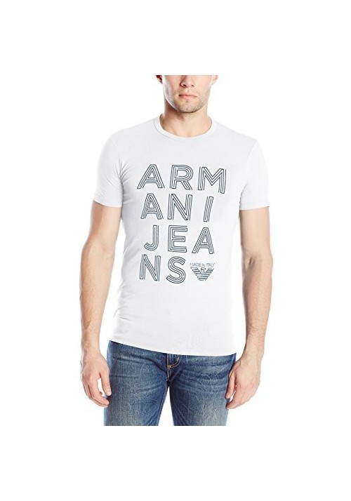 T-Shirt Jersey Logo Armani Jeans Hommes Stretch 