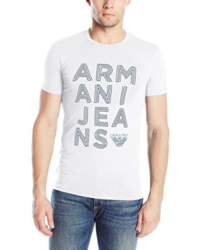 T-Shirt Jersey Logo Armani Jeans Hommes Stretch 