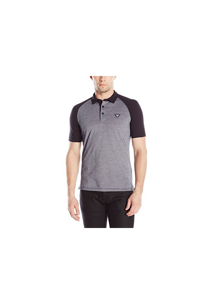 Armani Jeans Hommes Slim-Fit Yarn Dye Coton Pique Polo