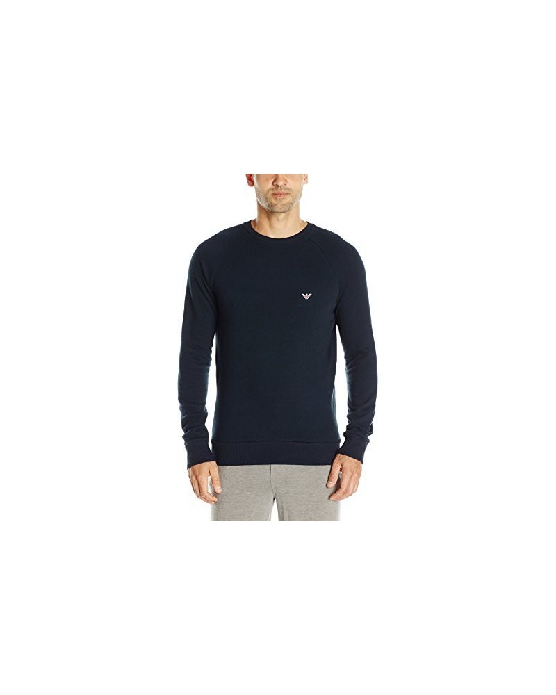 Emporio Armani Hommes Retro Eagle French Terry Pullover Sweatshirt  Eagle Logo