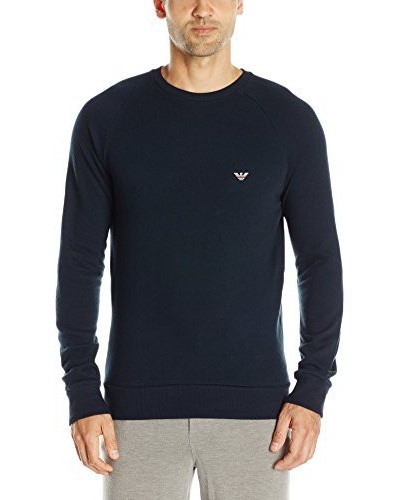 Emporio Armani Hommes Retro Eagle French Terry Pullover Sweatshirt  Eagle Logo