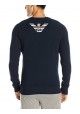 Emporio Armani Hommes Retro Eagle French Terry Pullover Sweatshirt Eagle Logo