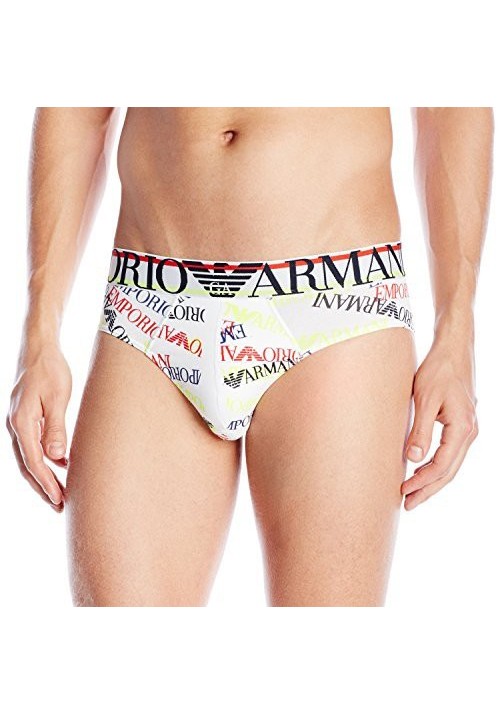 Emporio Armani Hommes Logo Mania Coton Stretch Slip