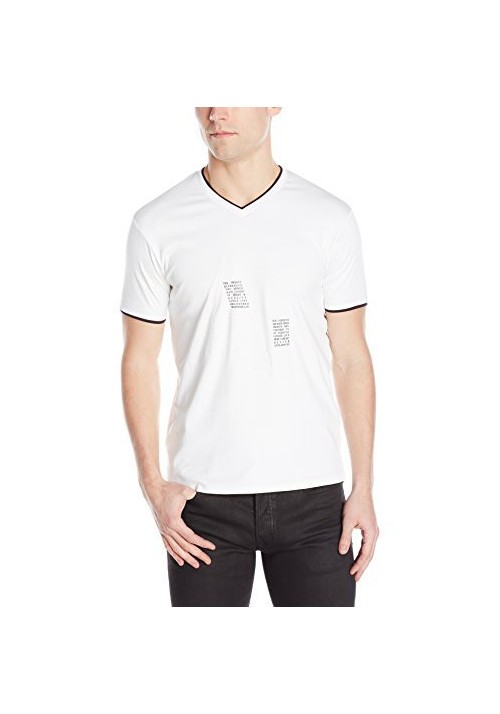 T-Shirt col V Armani Jeans Logo / Hommes 