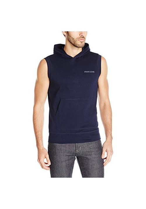 Armani Jeans Hommes Regular Fit Sleeveless Sweat à capuche