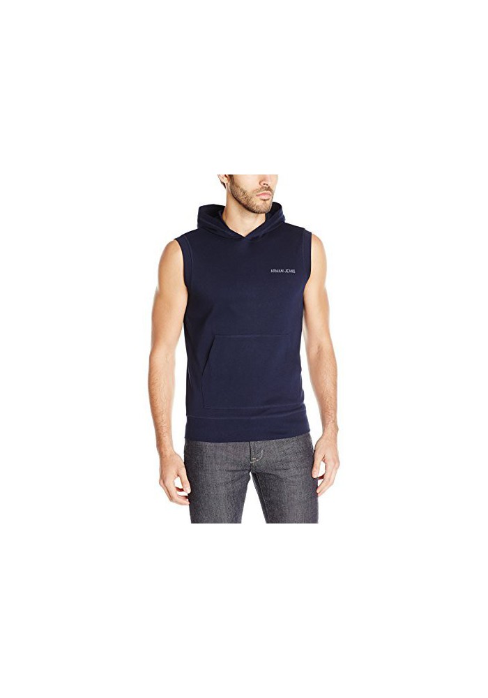 Armani Jeans Hommes Regular Fit Sleeveless Sweat à capuche