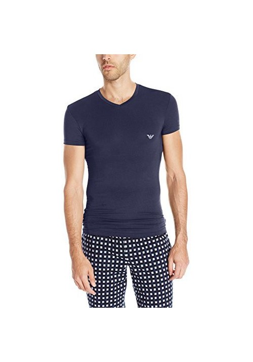 Emporio Armani Hommes Stretch Modal T-Shirt col en V